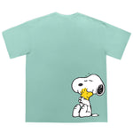 "Snoopy hugging Woodstock" High Graded Odell Fabric Print Oversized Tee 2005