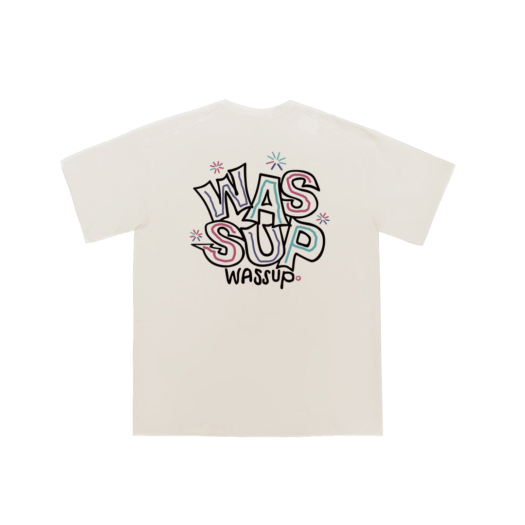 "WASSUP WASSUP" Oversized Tee - 2612
