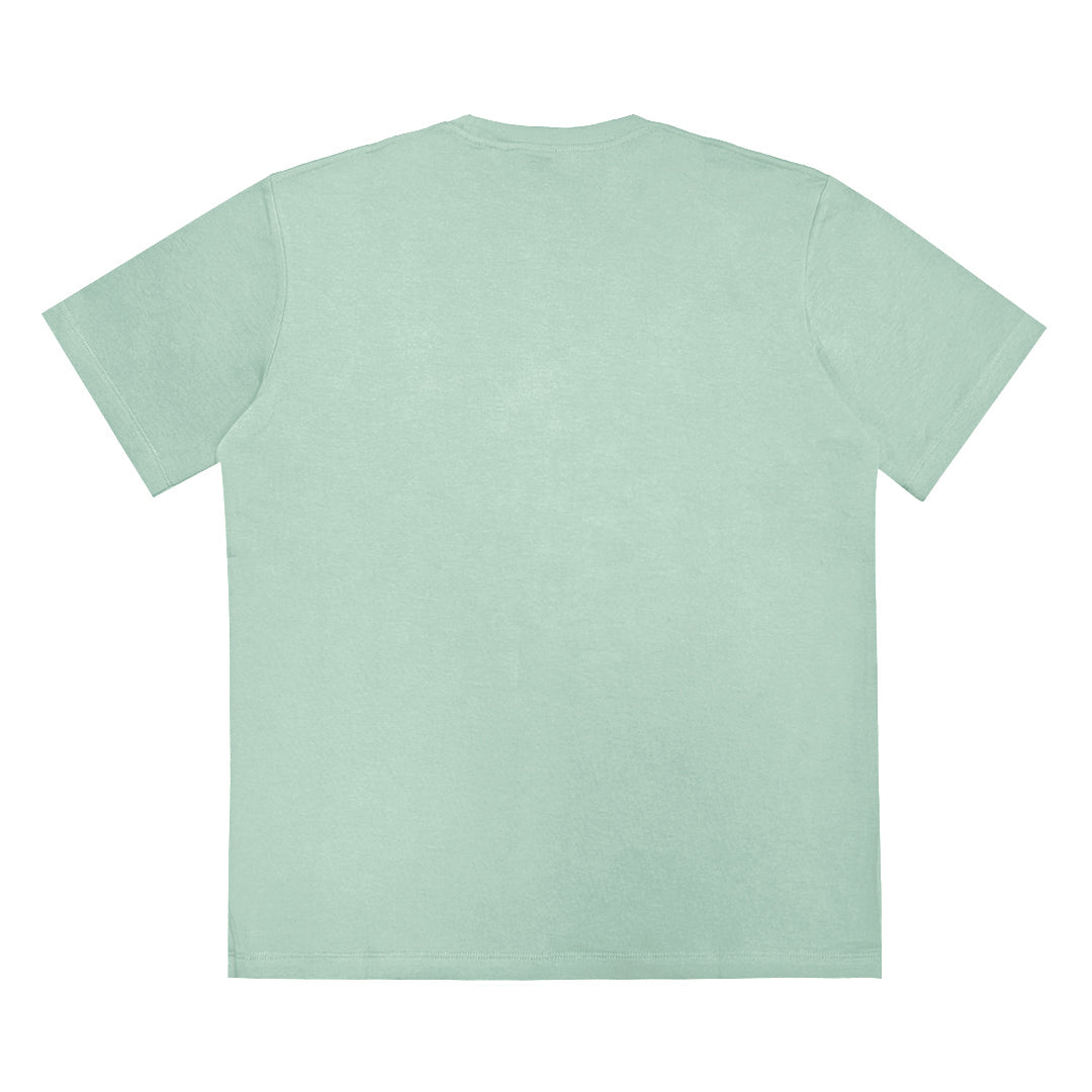 Green Basic Oversize Tee Cool Weave cotton 3554