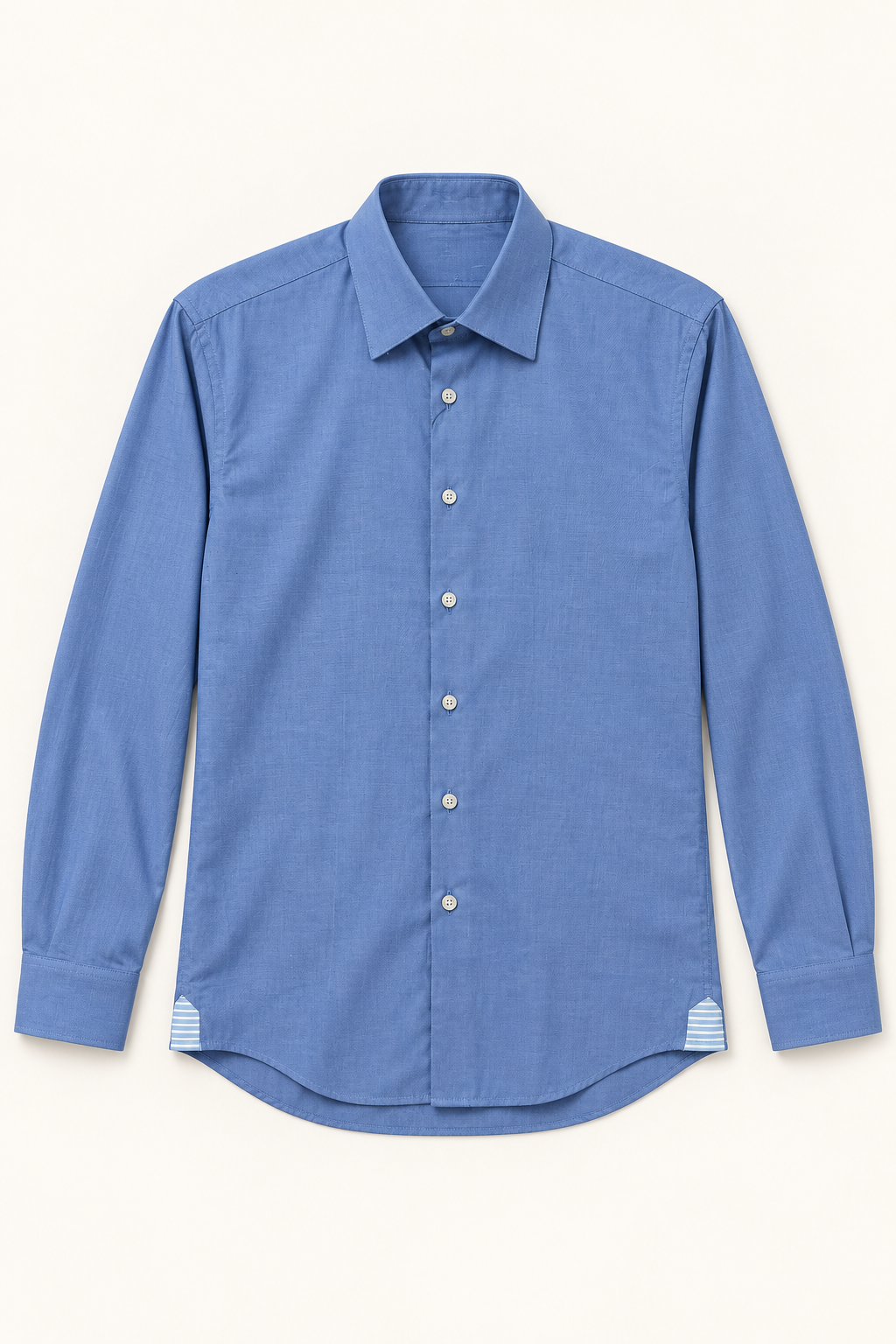Textured Long Sleeve Shirt (Dark Blue) 6846