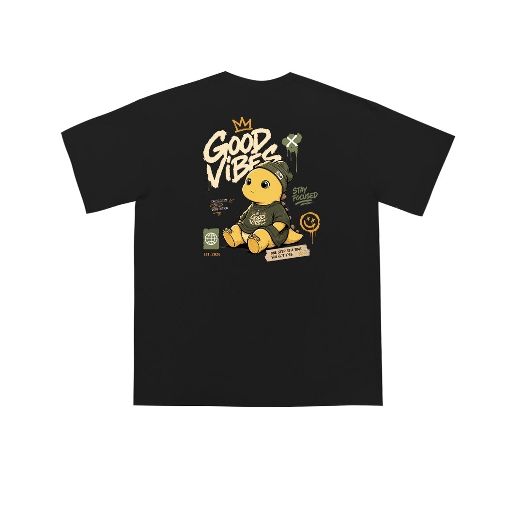 "Good Vibes" Oversized Tee - 3840