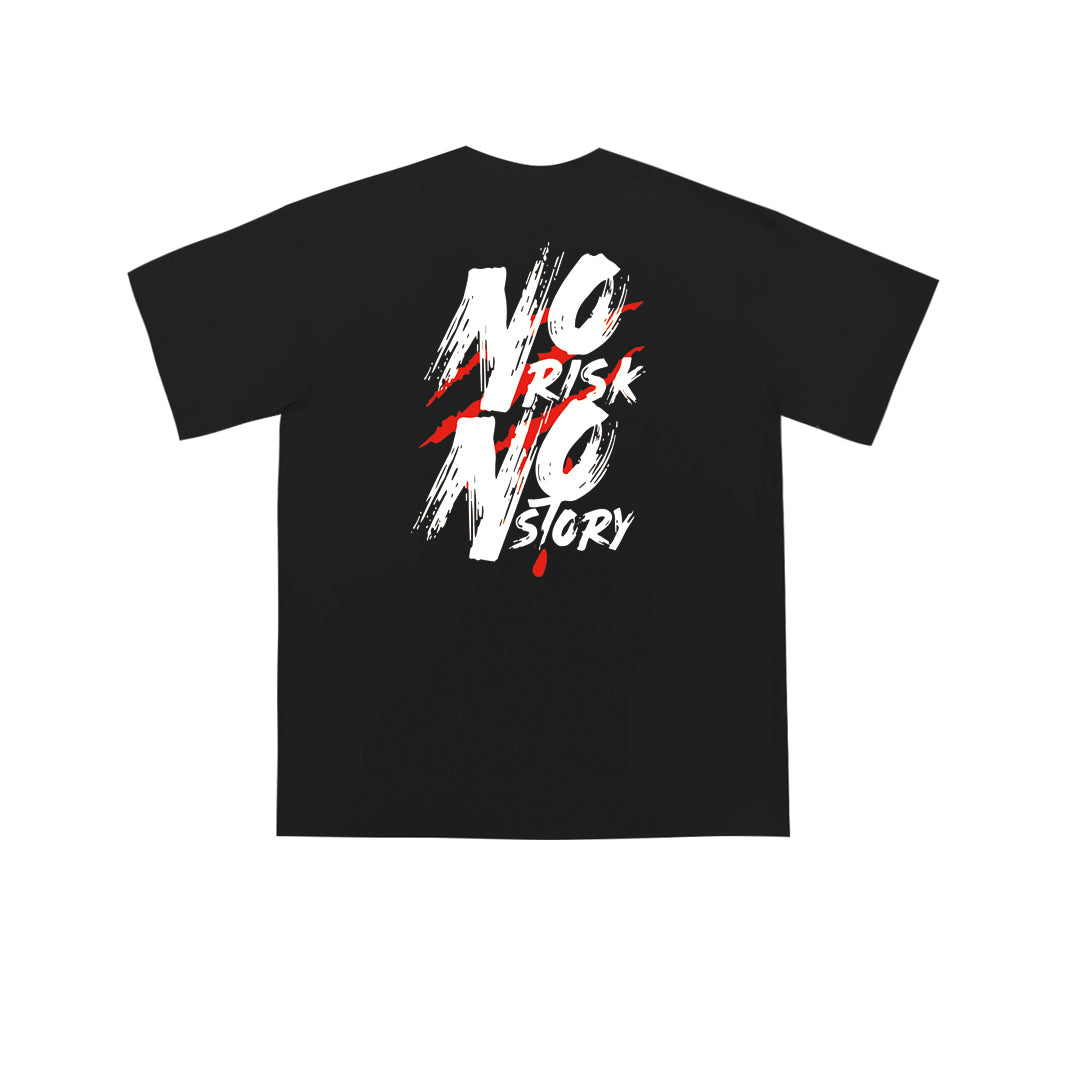 "NO RISK NO STORY" Oversized Tee - 3566