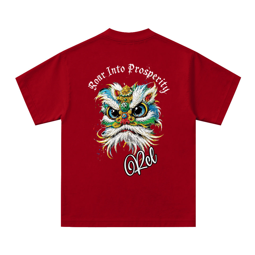 "Roar into Prosperity" Oversized Tee - 3897