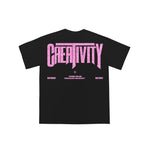 "Start Creativity" Drop-Shoulder Oversized Tee - 2687