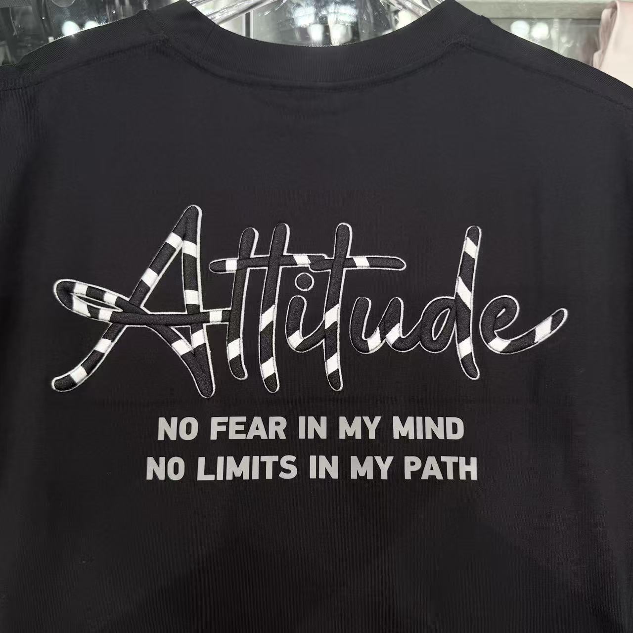 "Attitude"Oversized Tee - 3814