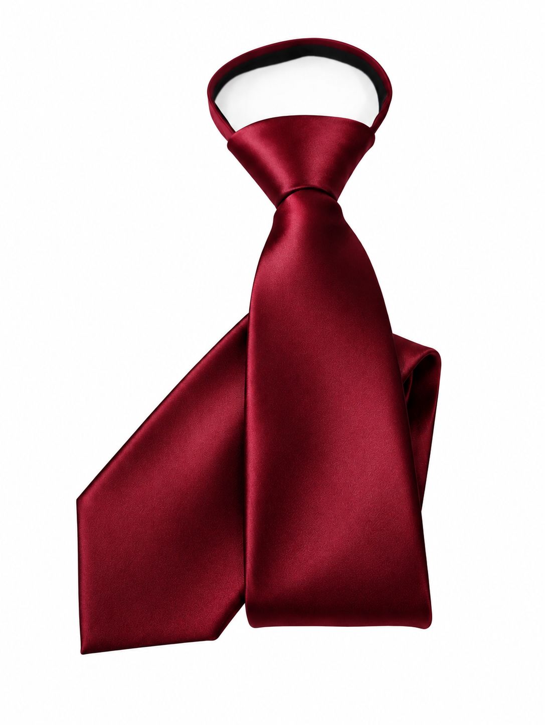 Classic Satin Tie (Maroon Red)