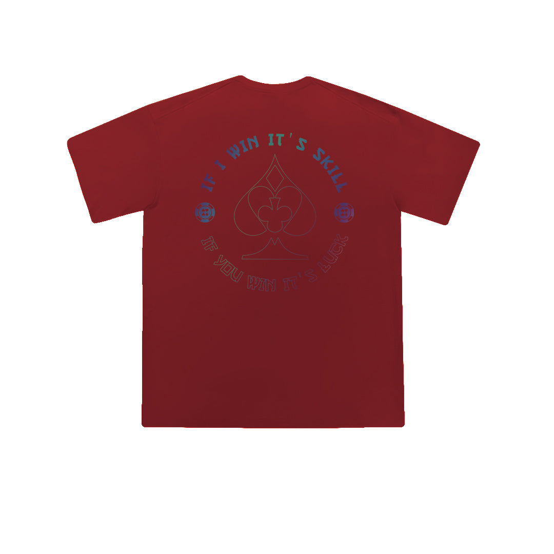 ”IF I WIN IT‘S SKILL" Oversized Tee - 3606