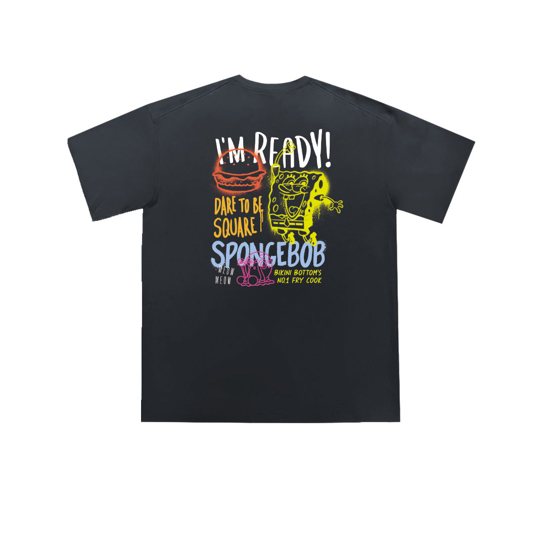 "I'm Ready" SpongeBob SquarePants Oversized Tee - 3648