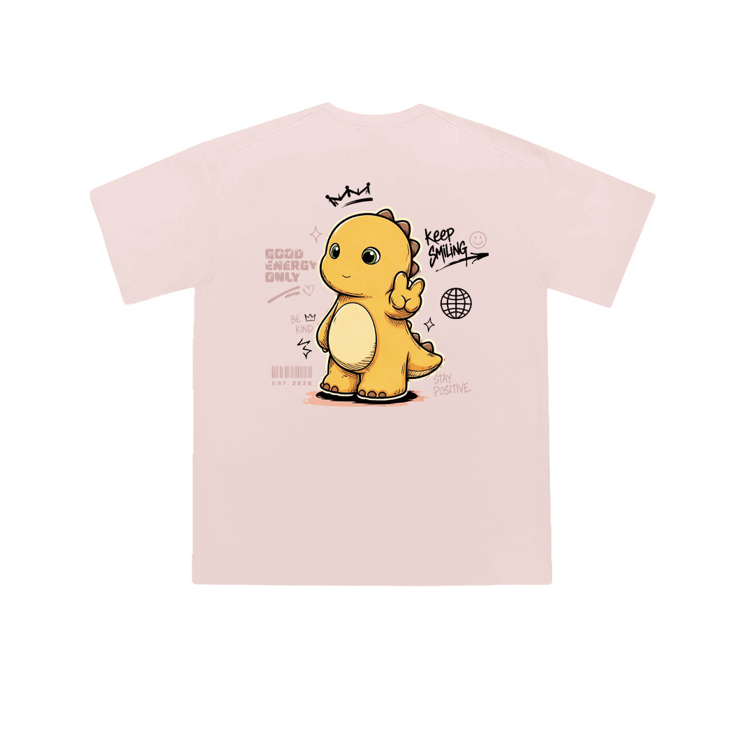 "Keep smiling" Oversized Tee - 3842