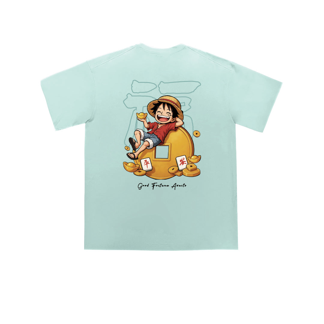 ”福" Oversized Tee - 3666