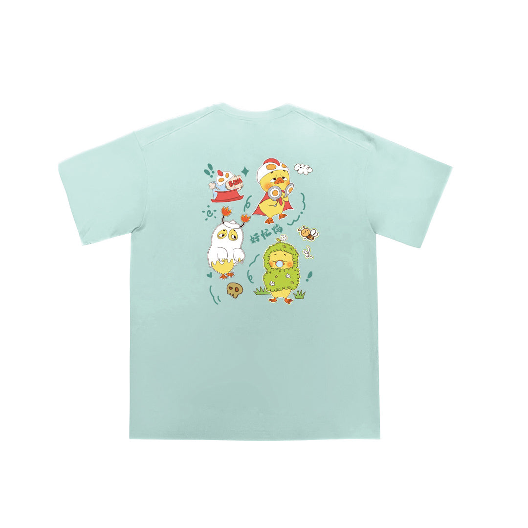 "BUSY DUCK" Oversized Tee - 3535