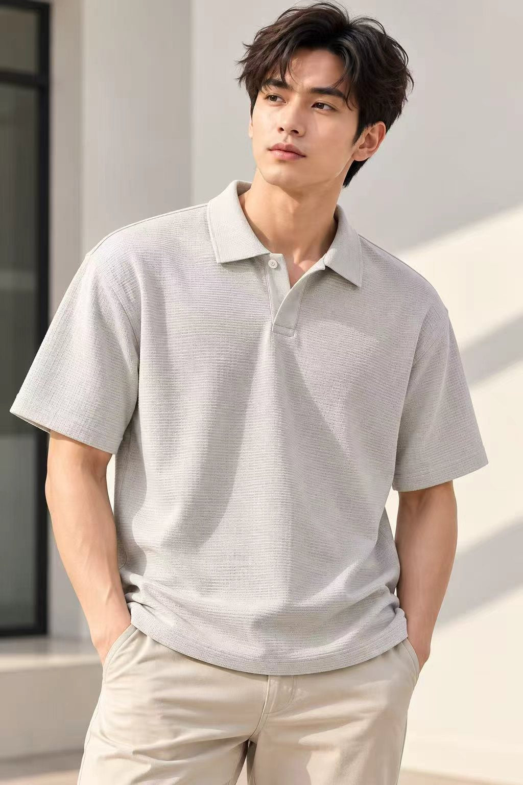 Khaki Polo T-Shirt 4107