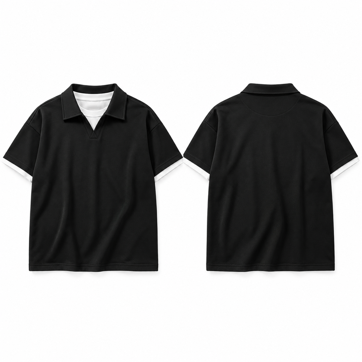 Black Polo T-Shirt 4116