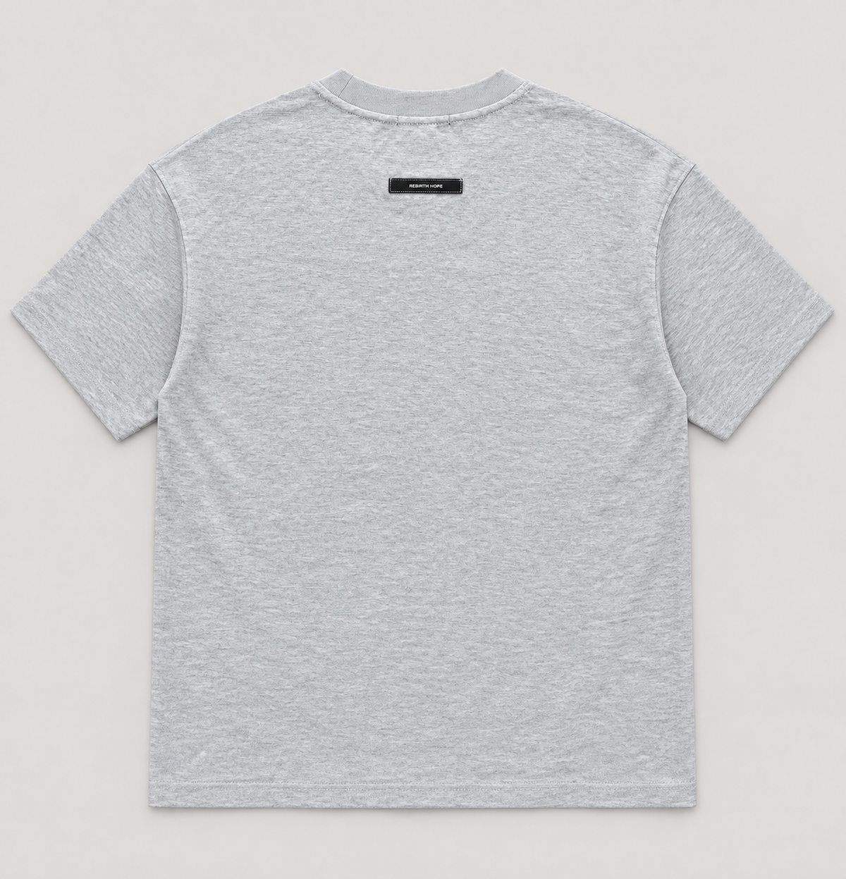 Contour Seam Grey Oversized Tee -26516
