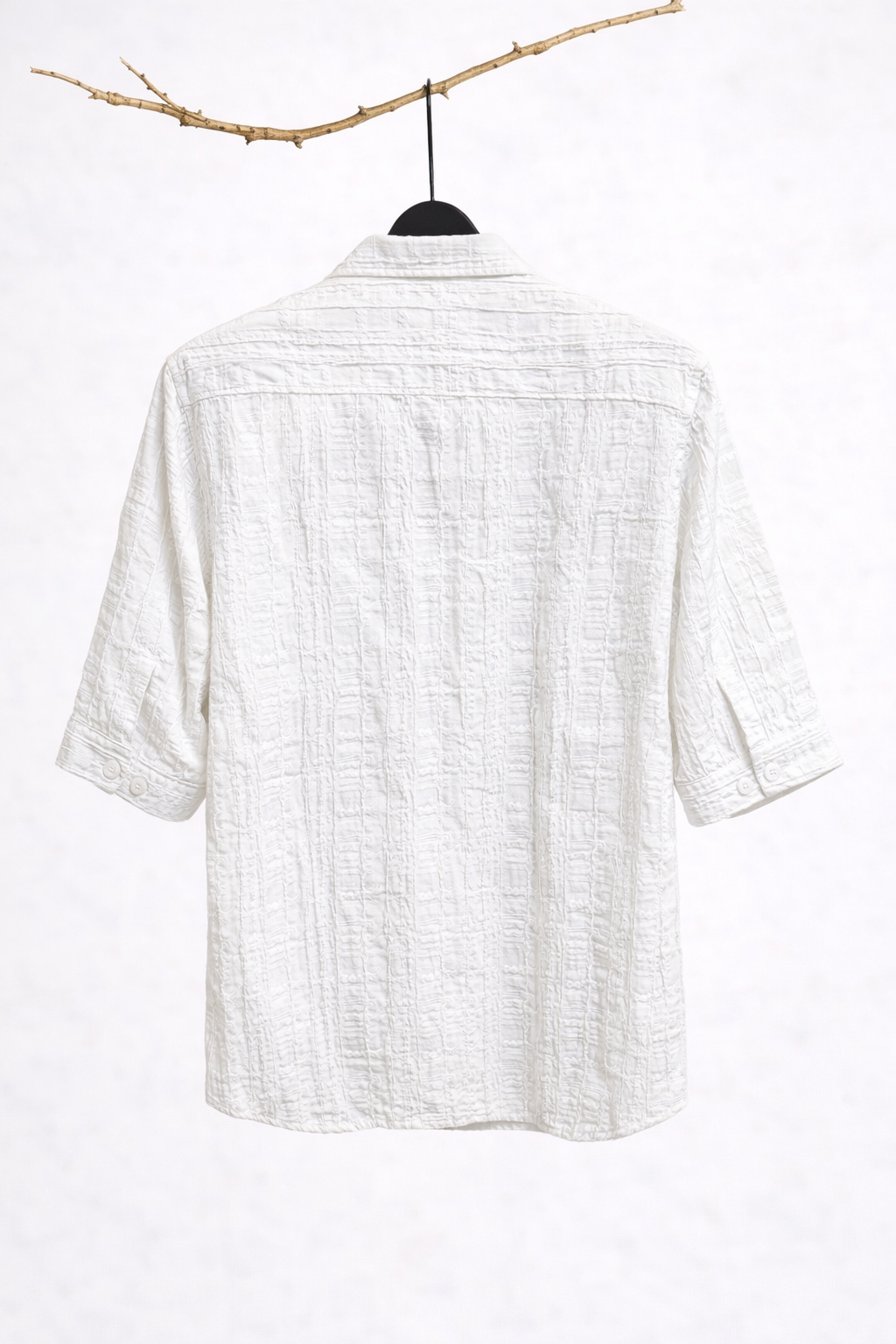 White 3/4-Sleeve Shirt