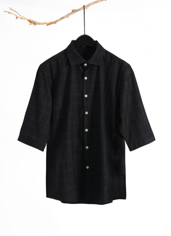 Patterned 3/4 Sleeve Shirt- 1114