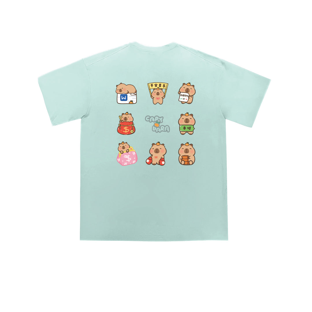 "$ CAPYBARA" Oversized Tee - 3586