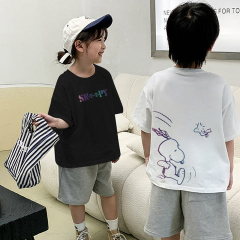 "Snoopy" Oversized Unisex Reflective Kids T-Shirt 27731