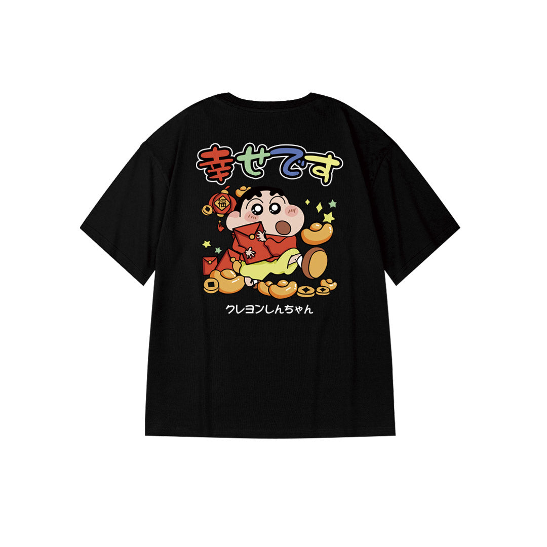 "Lucky クレヨンしんちゃん" Oversized Tee - 2975