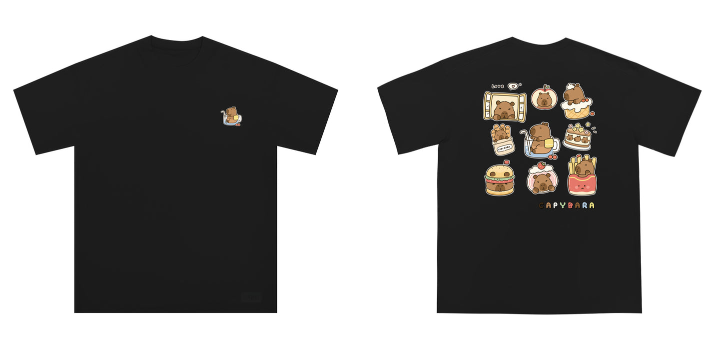 "Capybara-themed" Oversized Tee - 2103