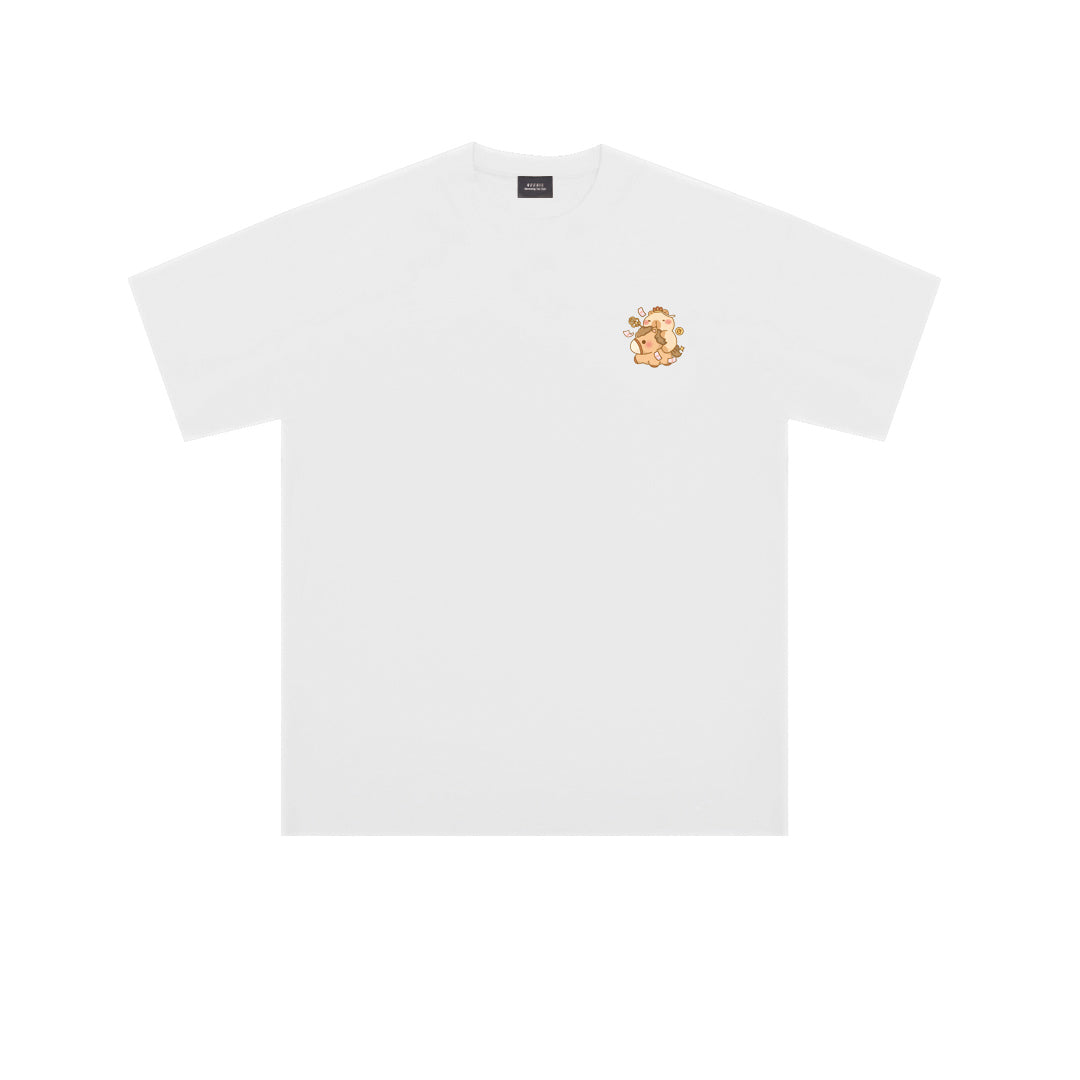 ”POSITIVE VIBES CAPYBARA" Oversized Tee - 3672