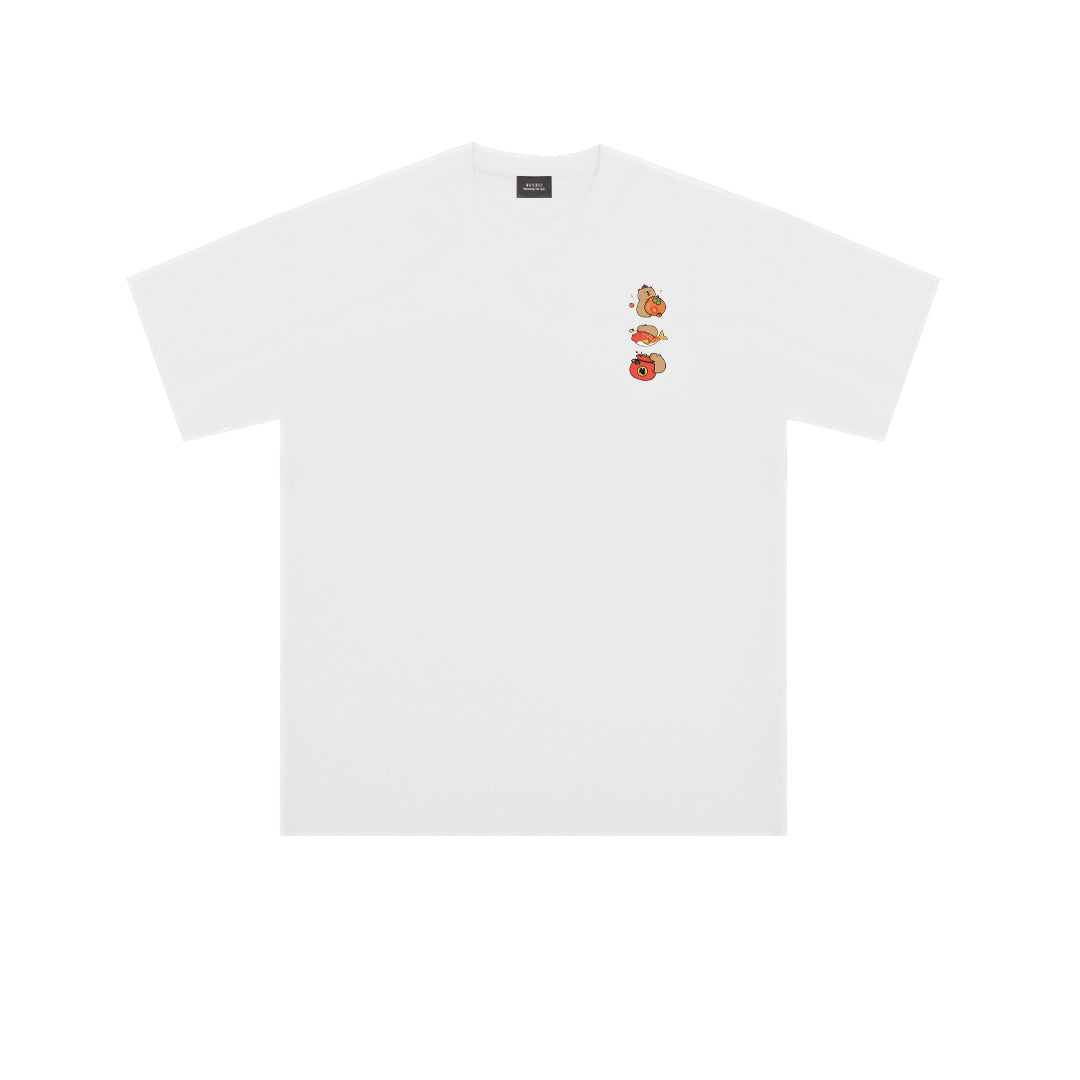 Reflective Print Capybar Oversized Tee - 3659