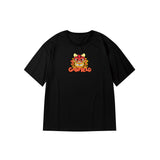"Tic tac toe Garfield" Oversized Unisex Kids T-Shirt 27021