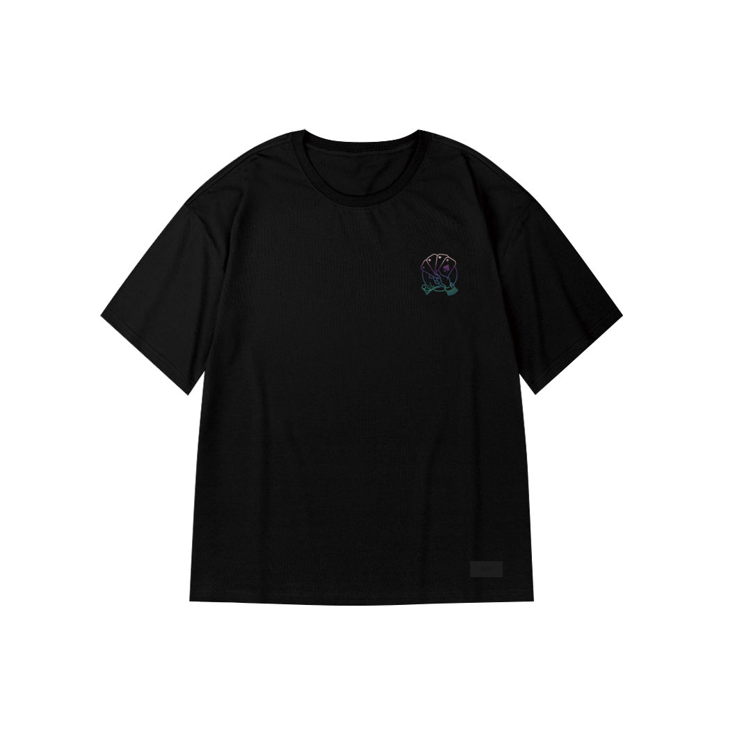 "POKER" Reflective Oversized Tee - 2520