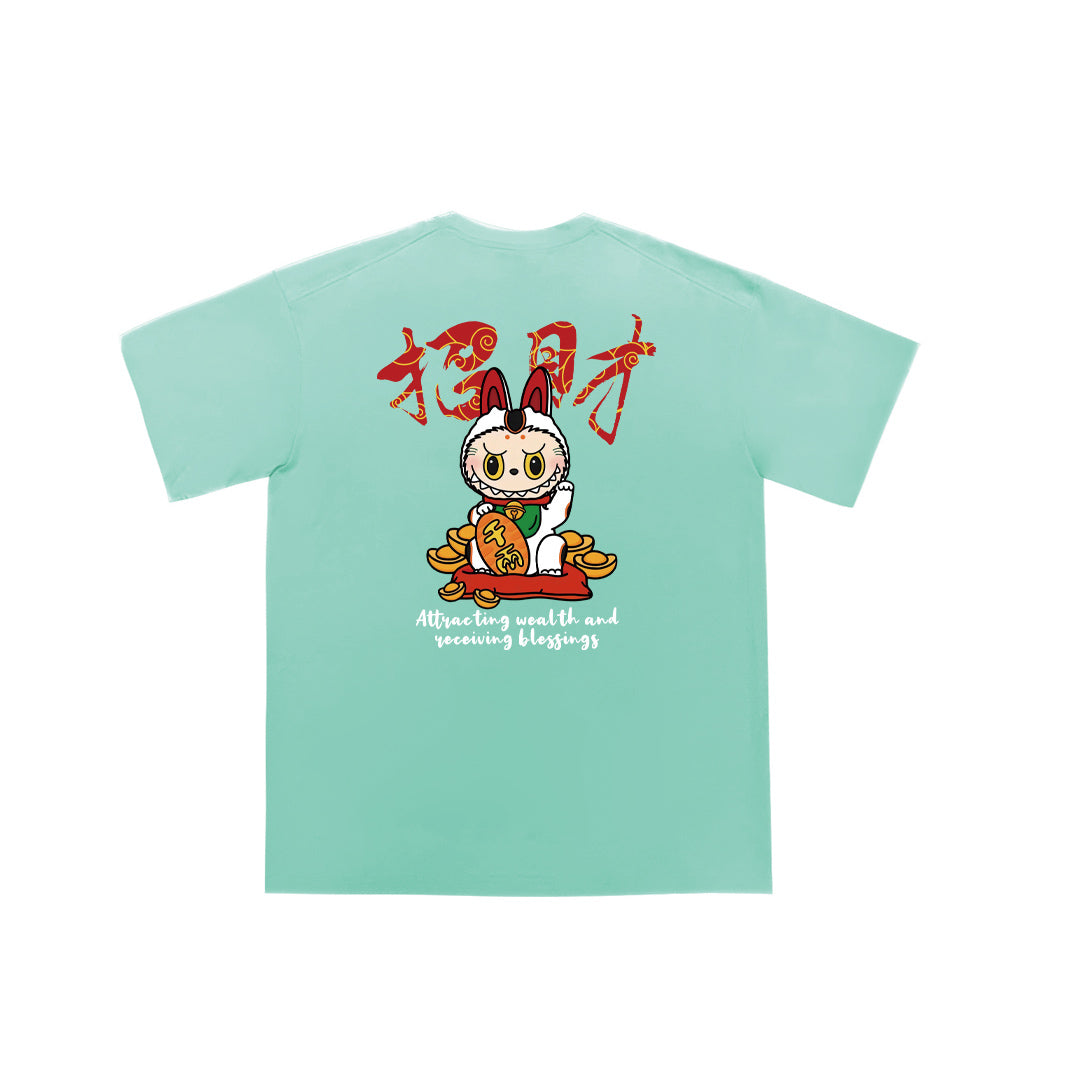 "Lucky Labubu" Oversized Tee - 2081