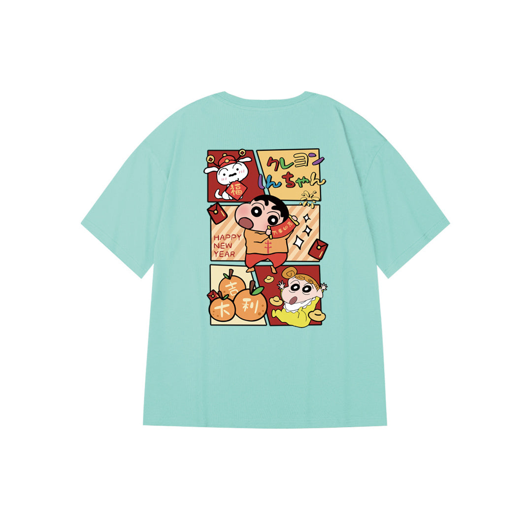 "New Year Shin-Chan" Oversized Tee - 2976