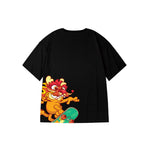 "Skateboard Garfield" High Graded Odell Fabric Oversized Tee 2704
