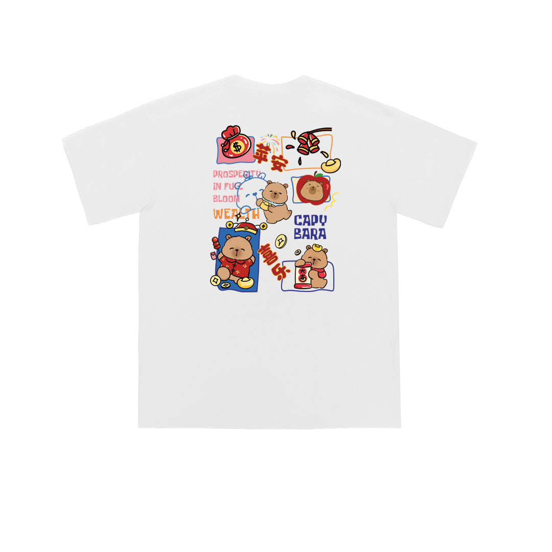 Prosperity Capybara Oversized Tee - 3658