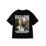 "BEAST MODE MAXIMIZE" High Graded Odell Fabric Oversized Tee 2418