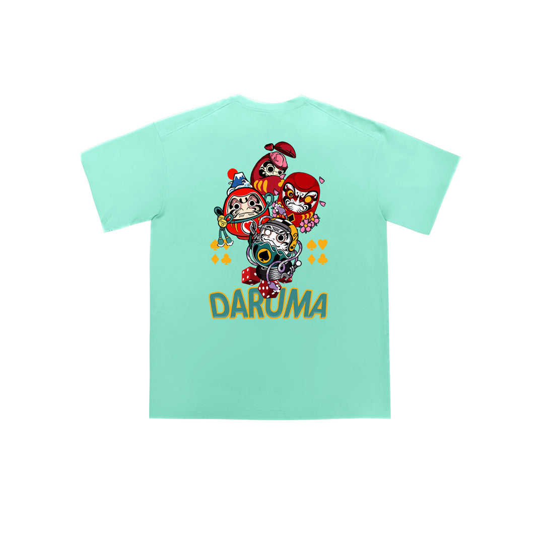 "Poker Daruma" Oversized Tee - 2052