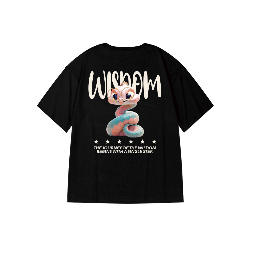 "WISDOM SNAKE" Oversized Tee - 2974