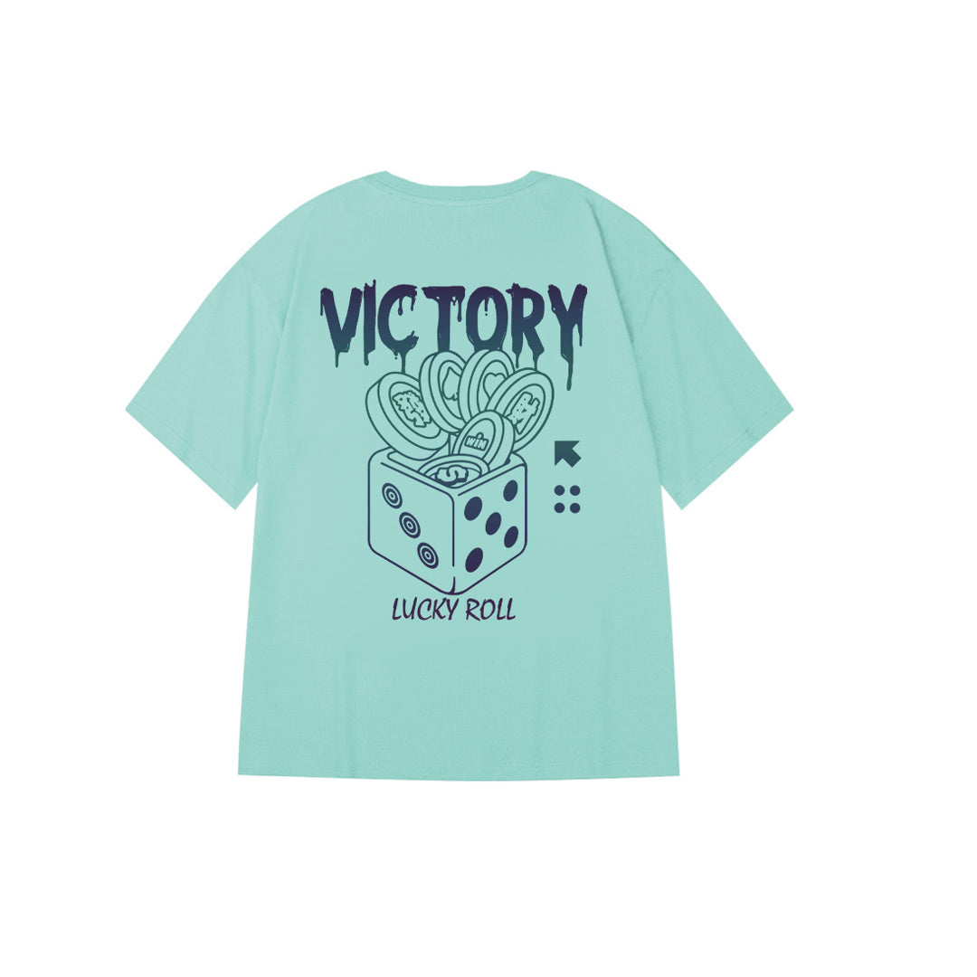 "Victory Lucky Roll" Reflective Oversized Tee - 2516