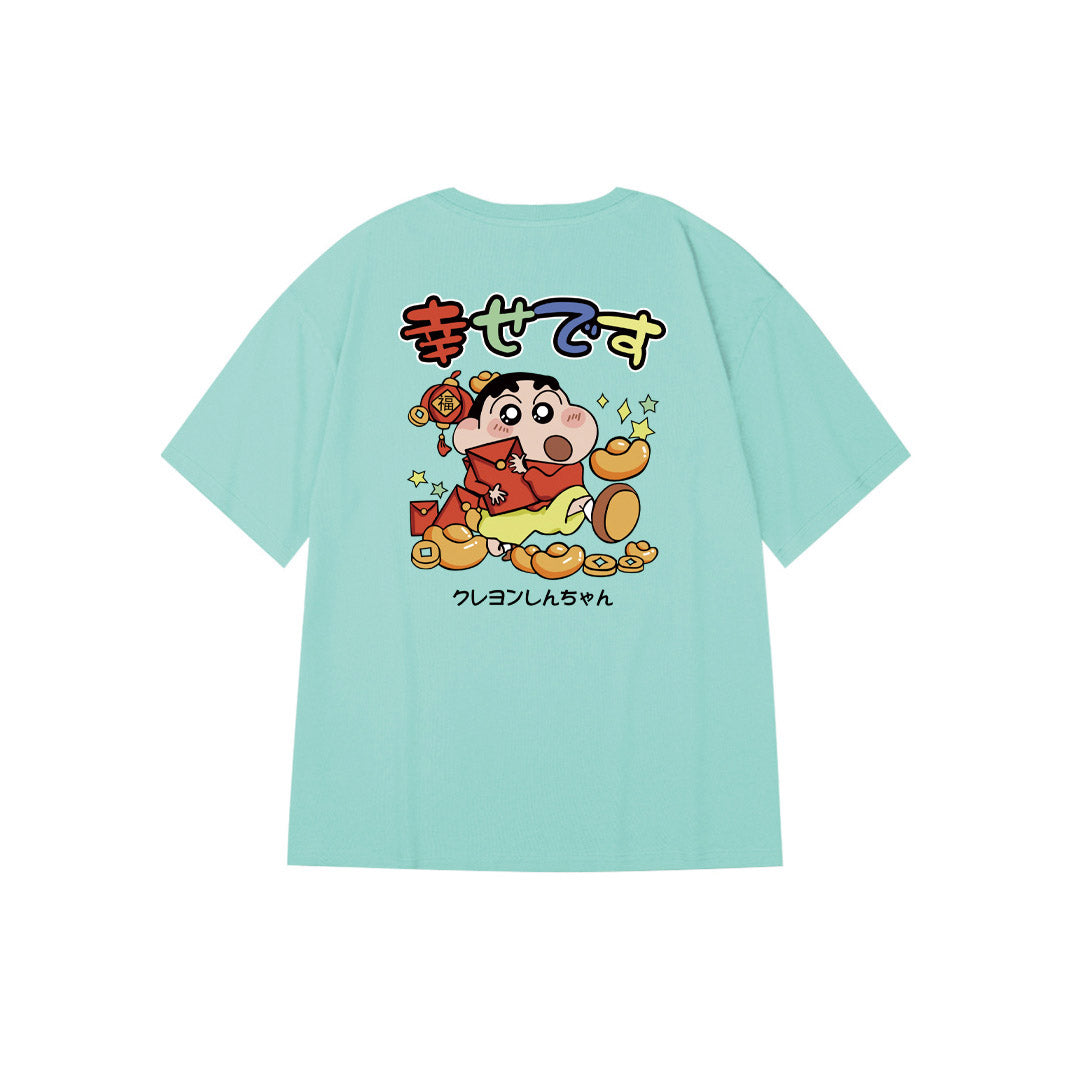 "Lucky クレヨンしんちゃん" Oversized Tee - 2975