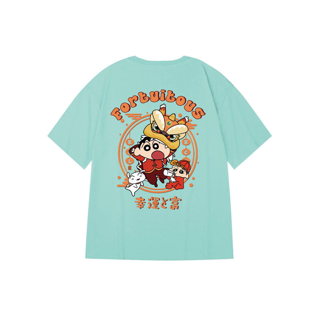 "Fortuitous Shin-Chan" Oversized Tee - 2977