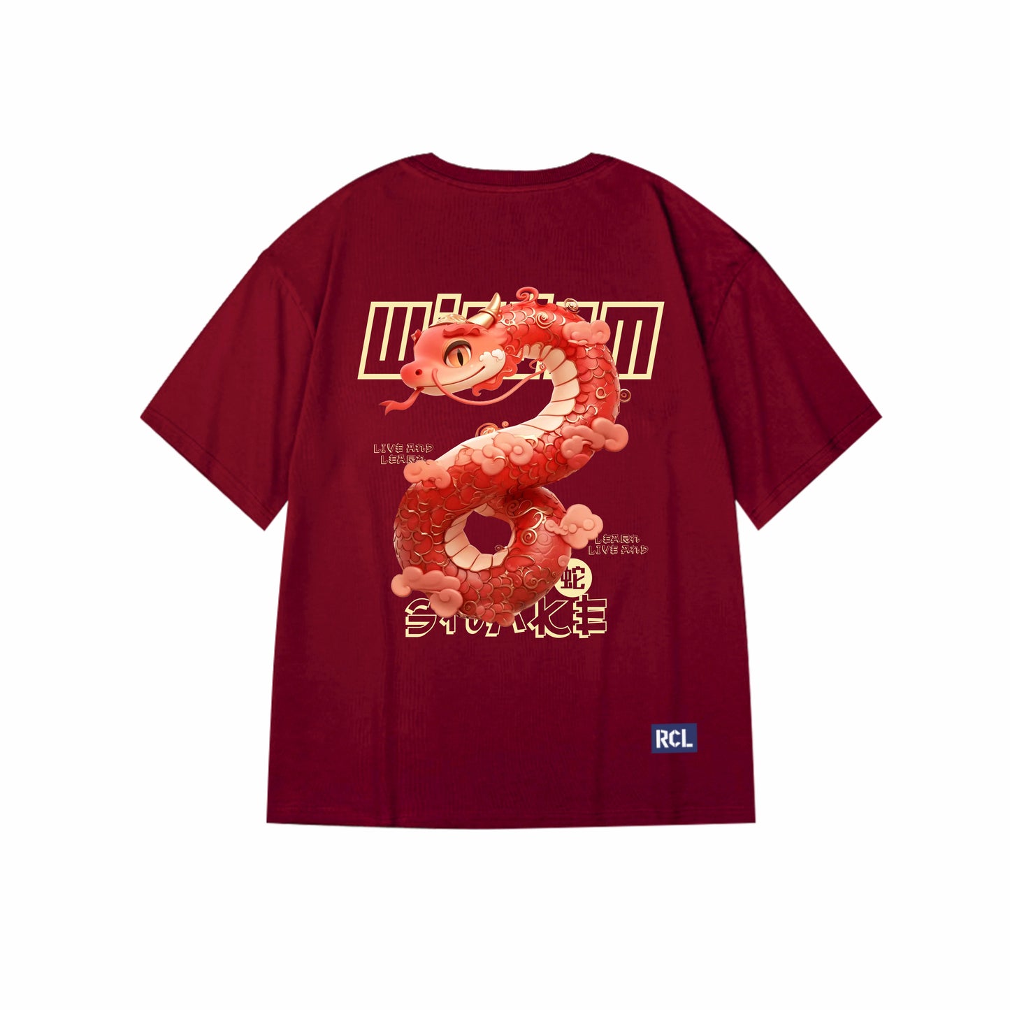 "WISDOM SNAKE" Oversized Tee - 2996