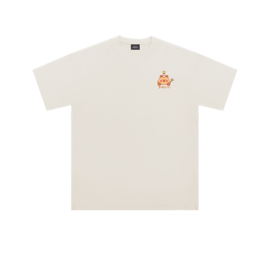 "WOW CAPYBARA" Oversized Unisex Kids T-Shirt - 36731