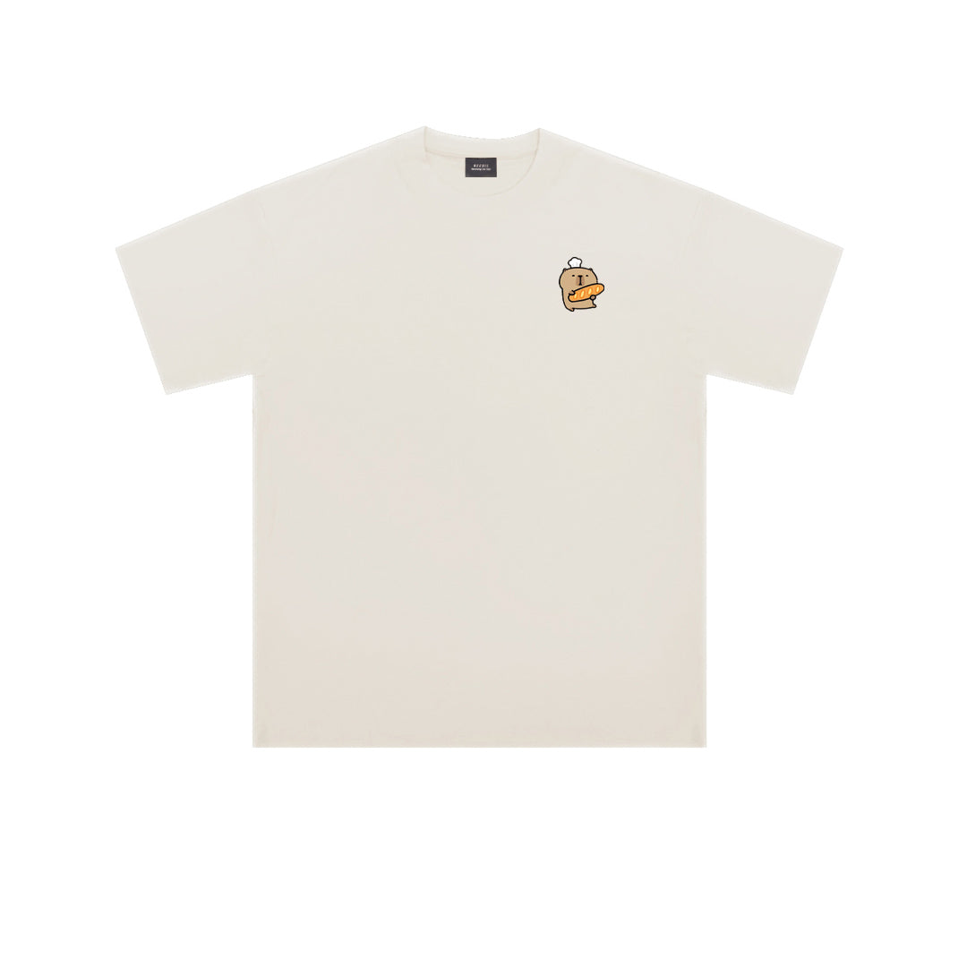 "HAPPINESS TIME "CAPYBARA Oversized Tee - 3660