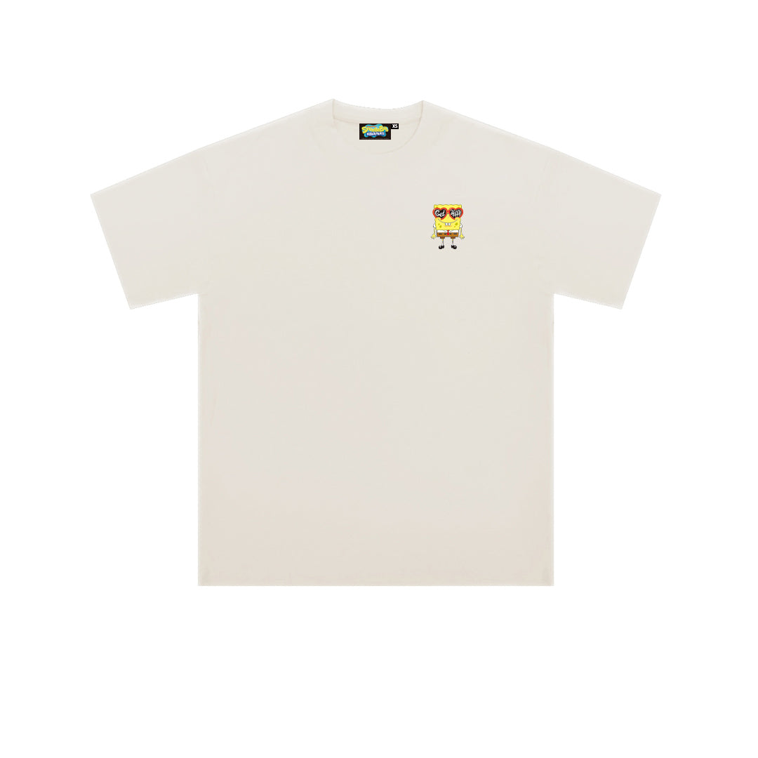 ”SBSP-get happy" Oversized Tee -3753