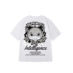 "Intelligence Overload" High Graded Odell Fabric Embroidery With Print Oversized Tee 2490