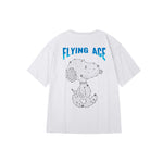 "Flying Ace" High Graded Odell Fabric Print Oversized Tee 2637
