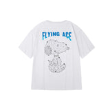 "Flying Ace" High Graded Odell Fabric Print Oversized Tee 2637