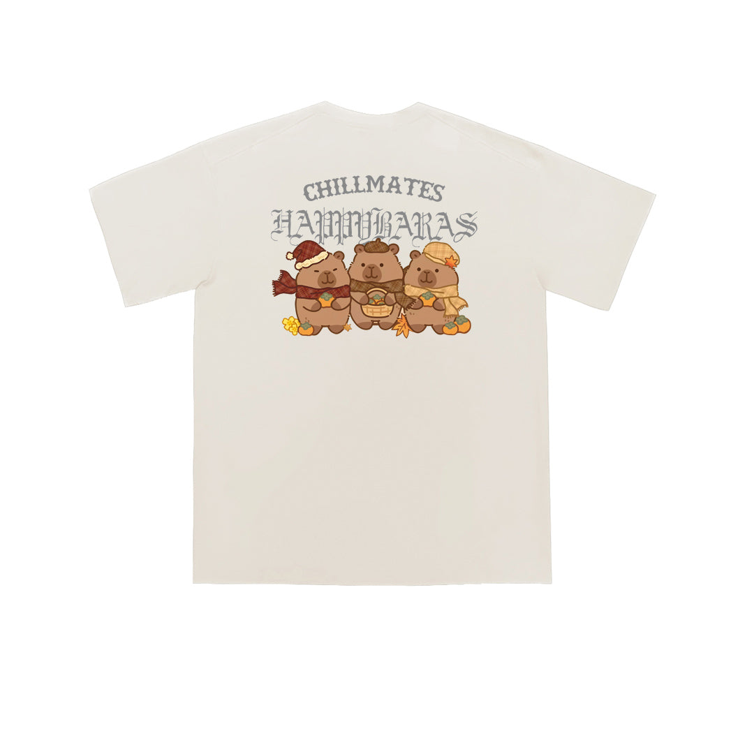"CHILLMATES"CAPYBARA Oversized Tee - 3638