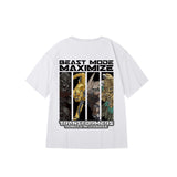 "BEAST MODE MAXIMIZE" High Graded Odell Fabric Oversized Tee 2418