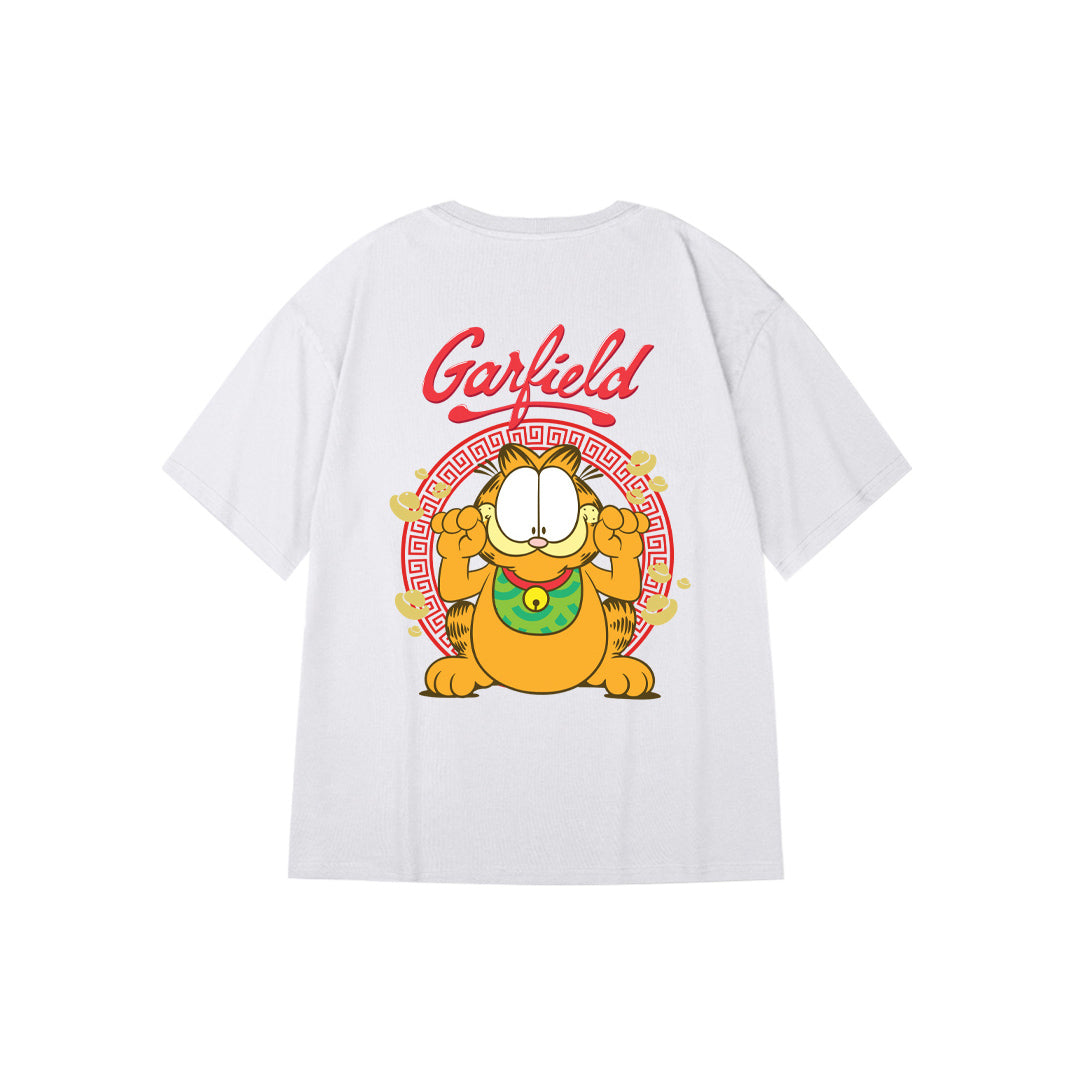 "福 Garfield" High Graded Odell Fabric Oversized Tee 2725