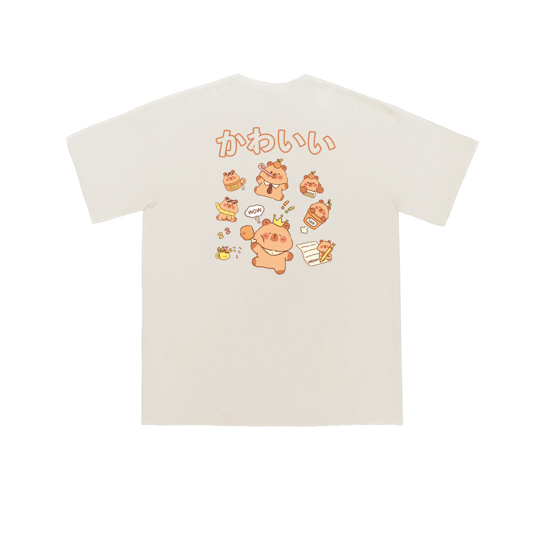 "WOW CAPYBARA" Oversized Unisex Kids T-Shirt - 36731