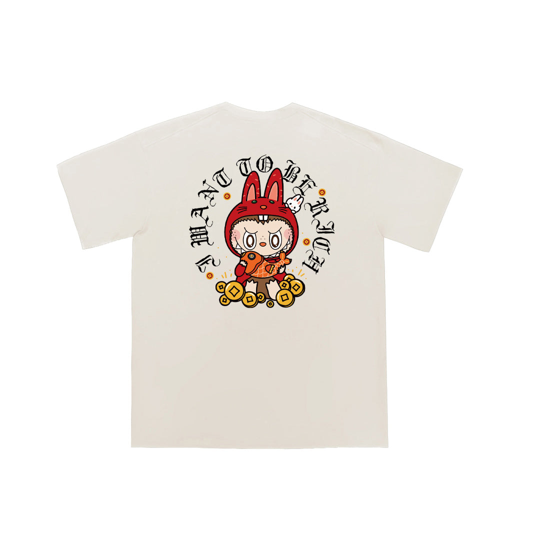 "Lucky Little Labubu" Oversized Tee - 2093